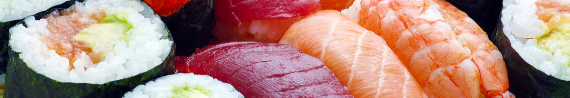 Eating Japanese Sushi at Nikki Sushi & Steak restaurant in Beaverton, OR.